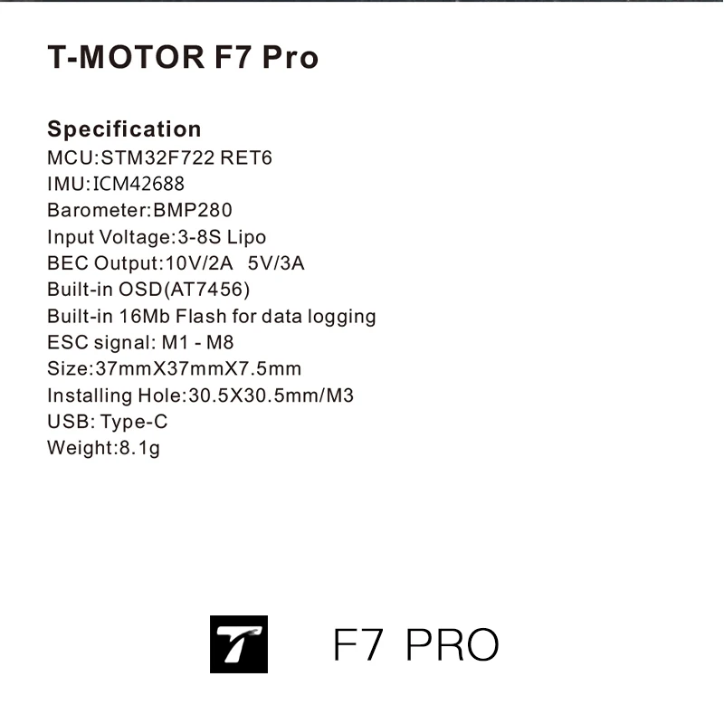F7 PRO T-Motor Flight Controll - T-Motor F7 Pro Flight Controller review and price