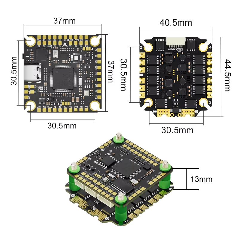 Aocoda-RC F465S V4 Stack F405  - Speedybee F405 V4 Bls 55A Stack review and price
